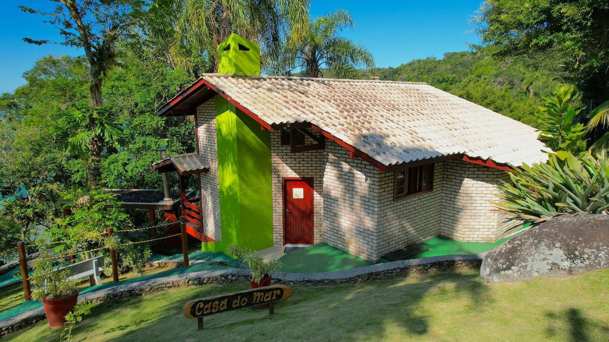 Jardim Praia do Estaleiro - Bangalô Casa das Palmeiras Porto Belo Exterior foto