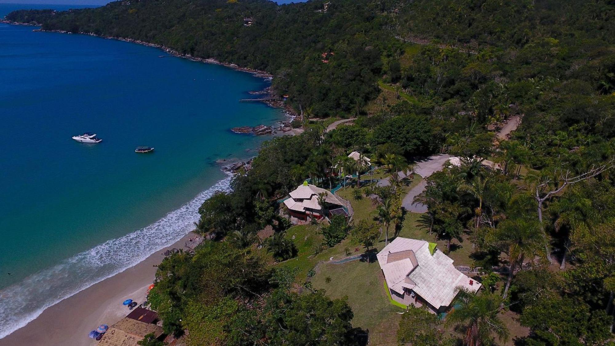 Jardim Praia do Estaleiro - Bangalô Casa das Palmeiras Porto Belo Exterior foto