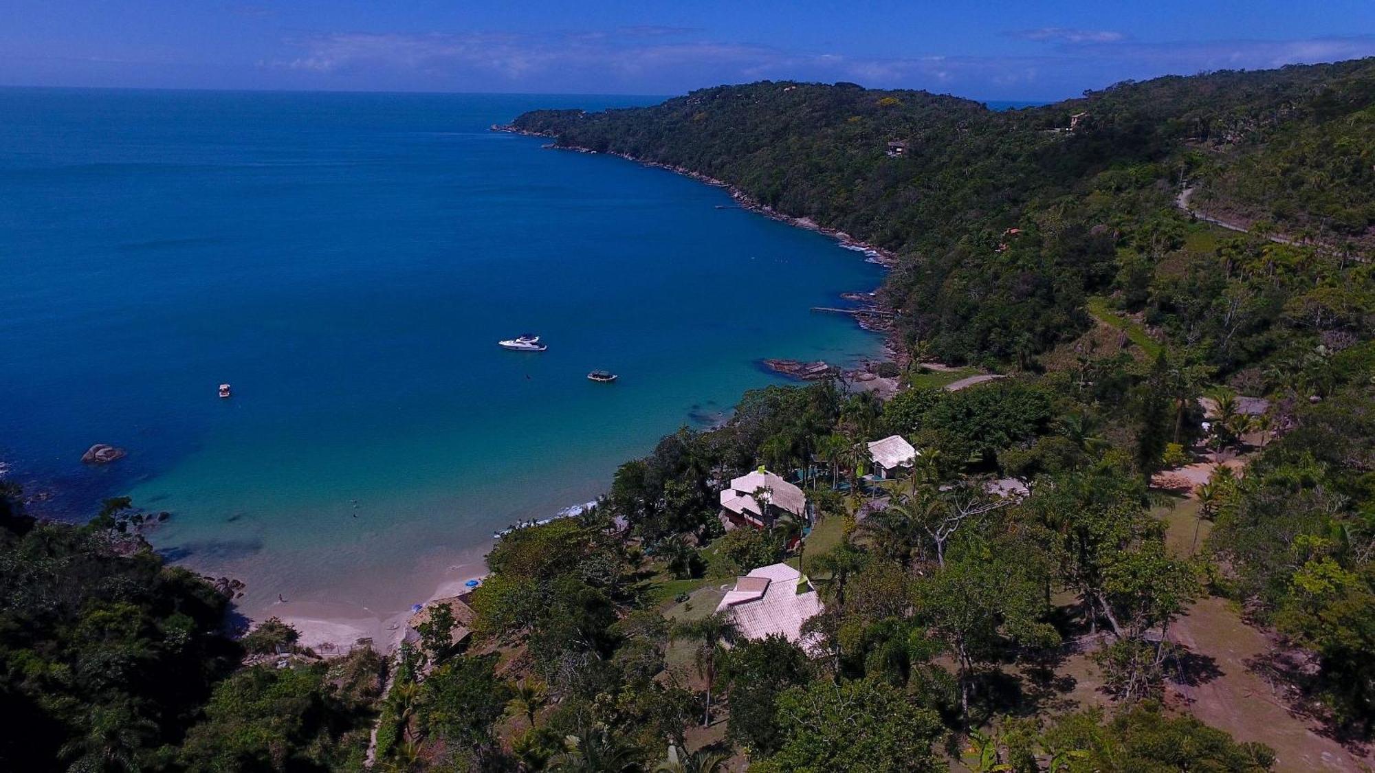 Jardim Praia do Estaleiro - Bangalô Casa das Palmeiras Porto Belo Exterior foto