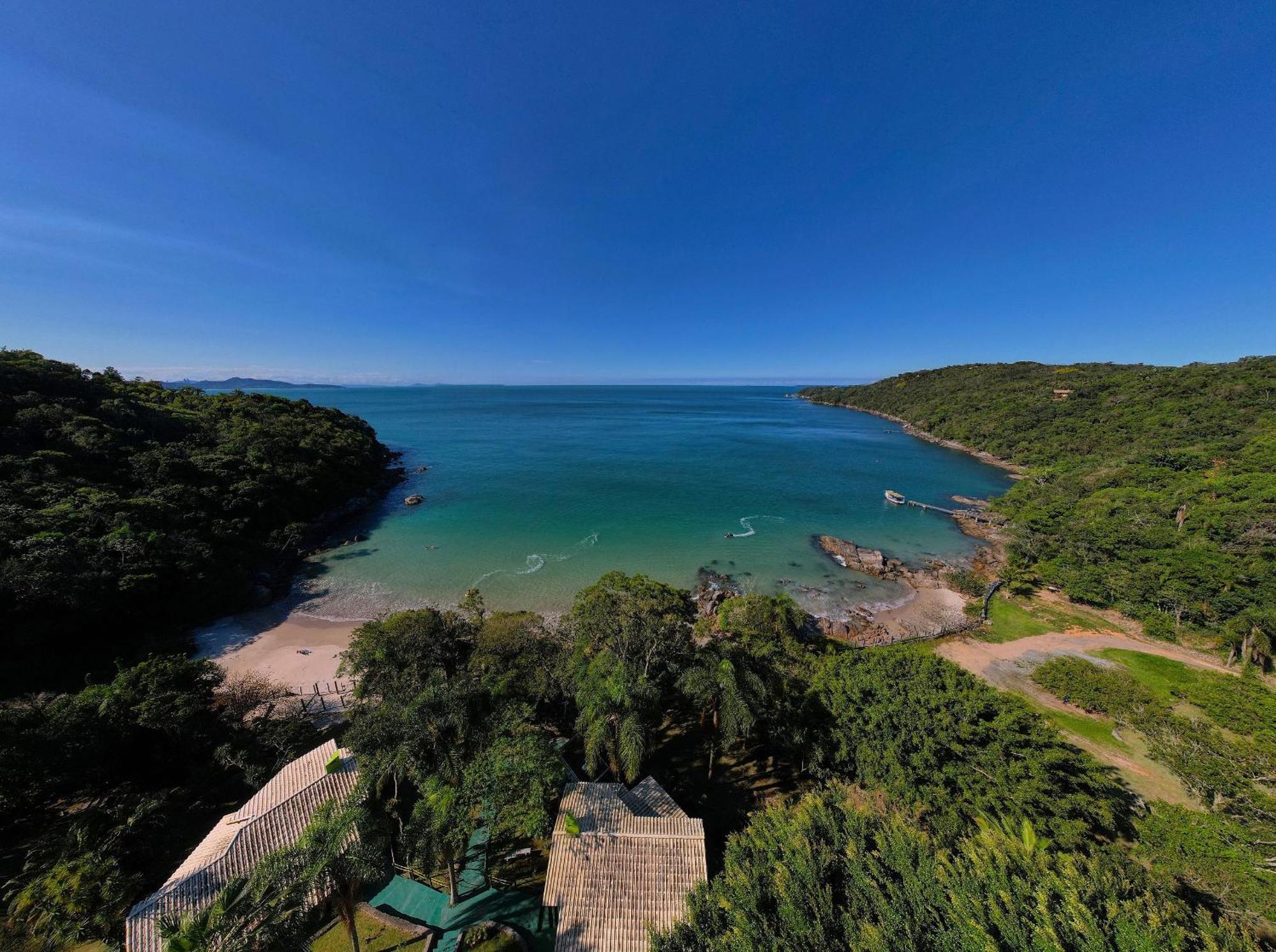 Jardim Praia do Estaleiro - Bangalô Casa das Palmeiras Porto Belo Exterior foto