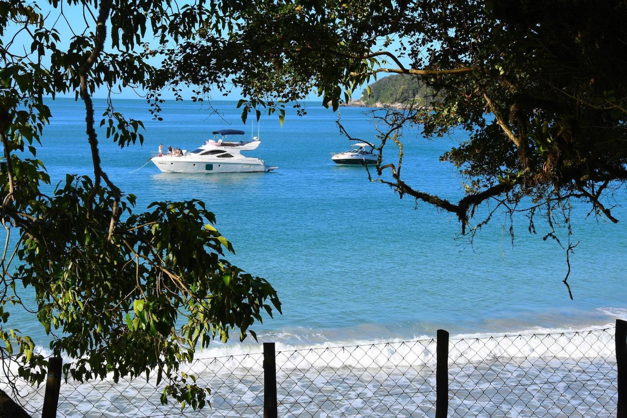 Jardim Praia do Estaleiro - Bangalô Casa das Palmeiras Porto Belo Exterior foto