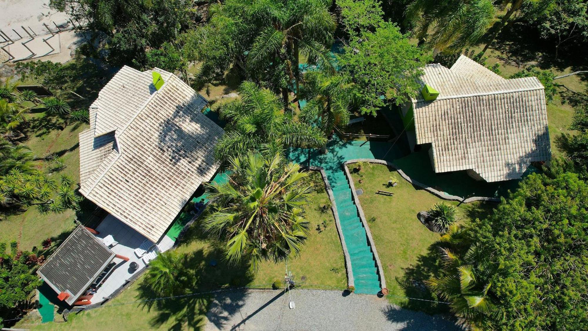 Jardim Praia do Estaleiro - Bangalô Casa das Palmeiras Porto Belo Exterior foto